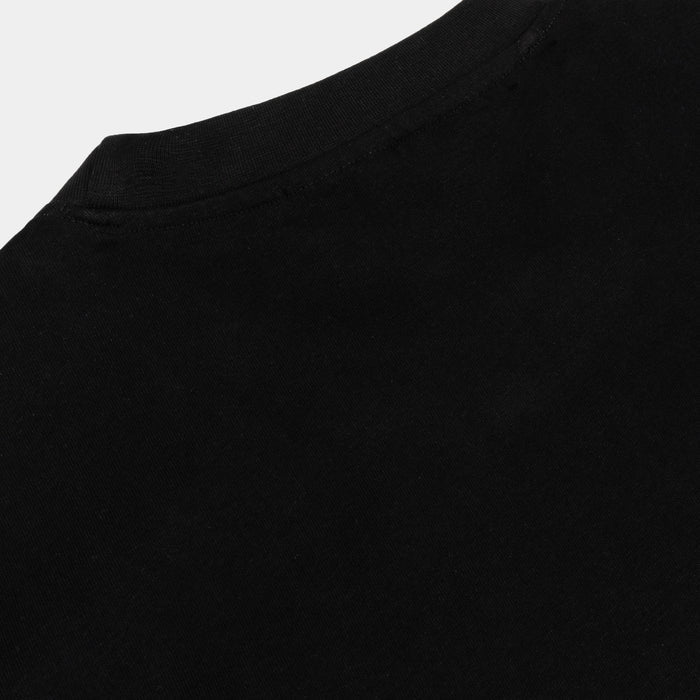 Cropped Tee Mens Short Sleeve Shirt (Black)