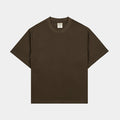 Cropped Tee Mens Short Sleeve Shirt (Olive)
