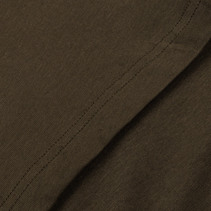 Cropped Tee Mens Short Sleeve Shirt (Olive)