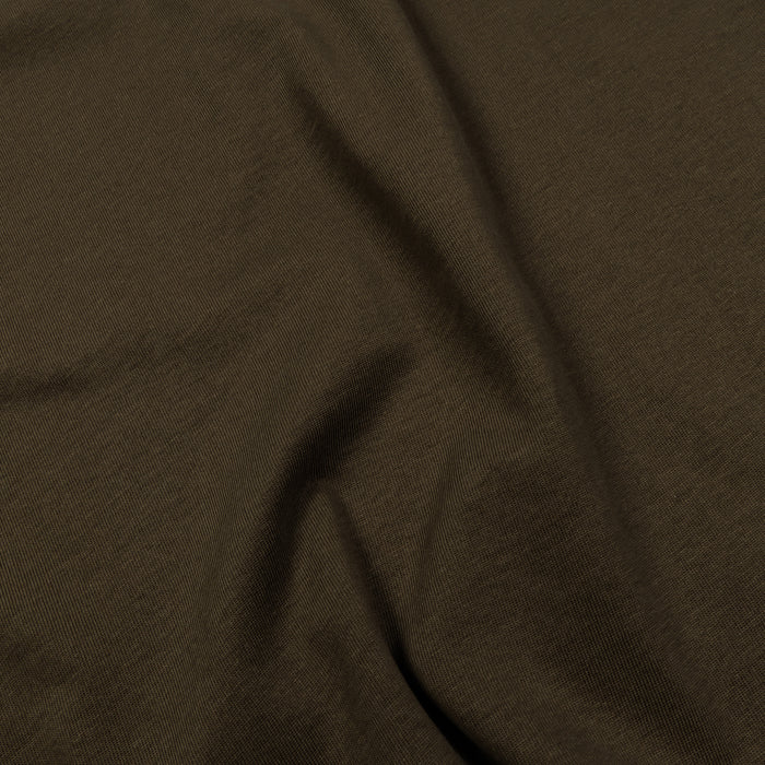Cropped Tee Mens Short Sleeve Shirt (Olive)