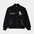 Cross Varsity Mens Jacket (Black/Black)