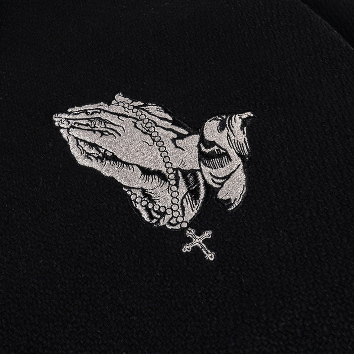 Cross Varsity Mens Jacket (Black/Black)