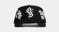 Crosses Snapback Mens Hat (Black/White)