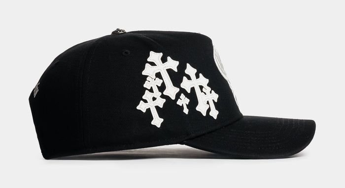 Crosses Snapback Mens Hat (Black/White)