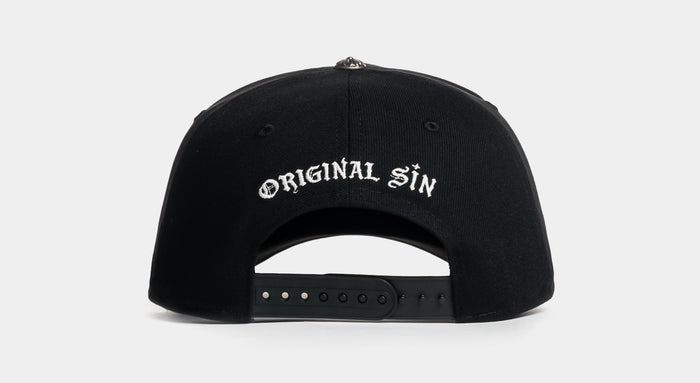 Crosses Snapback Mens Hat (Black/White)