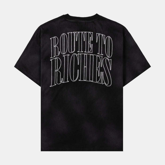 Crown Of Thorns Washed Mens Short Sleeve Shirt (Black/White)