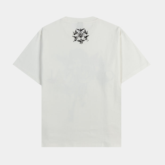 Cupid Mens Short Sleeve Shirt (White/Black)