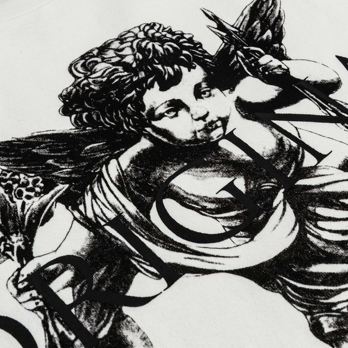 Cupid Mens Short Sleeve Shirt (White/Black)