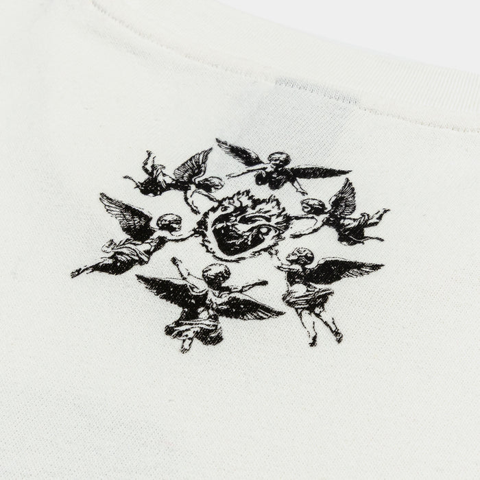 Cupid Mens Short Sleeve Shirt (White/Black)