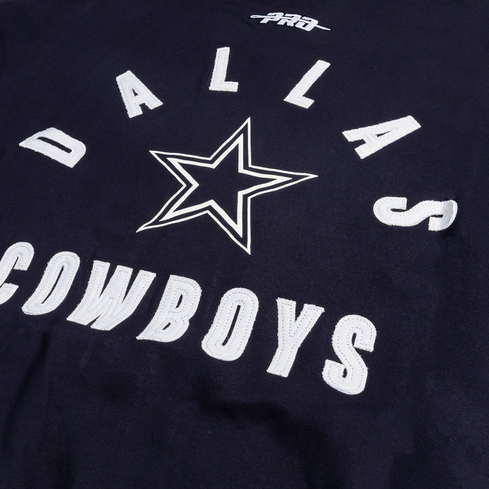 Dallas Cowboys All Pro Fleece Zip Up Mens Hoodie (Navy/White)