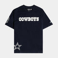 Dallas Cowboys All Pro Wordmark Drop Shoulder Mens Short Sleeve Shirt (Navy/White)