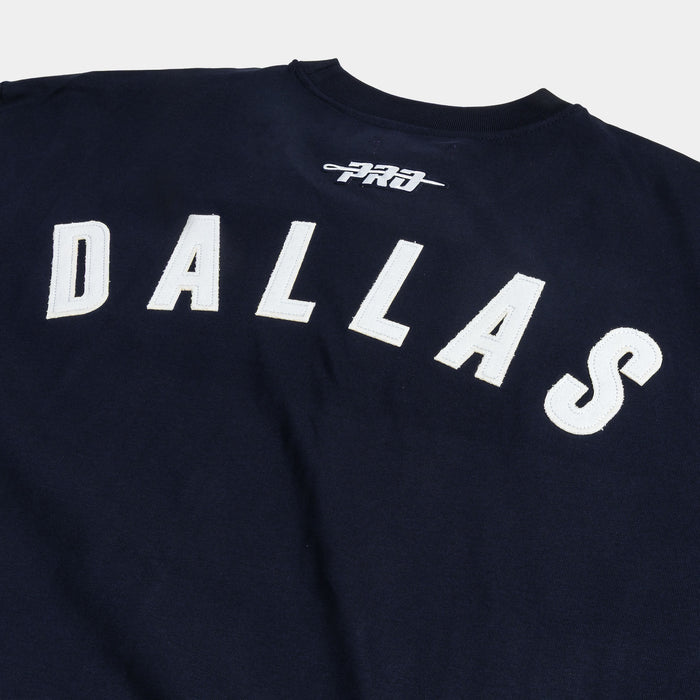 Dallas Cowboys All Pro Wordmark Drop Shoulder Mens Short Sleeve Shirt (Navy/White)