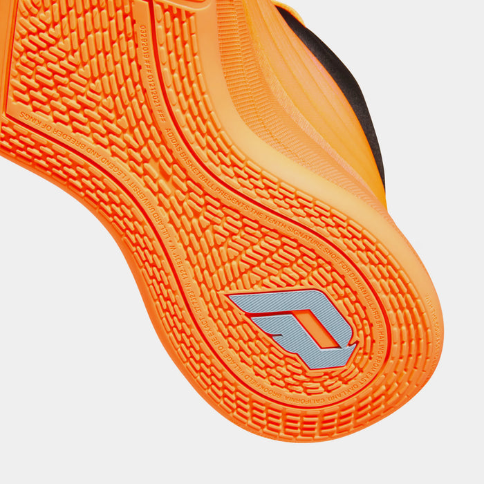 Dame 10 All Star Mens Basketball Shoes (Lucid Orange/Ice Tangerine/Icey Blue)