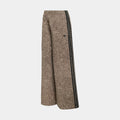 Denim Firebird Oversized All Over Print Womens Pants (Earth Strata/ Stone Khaki)