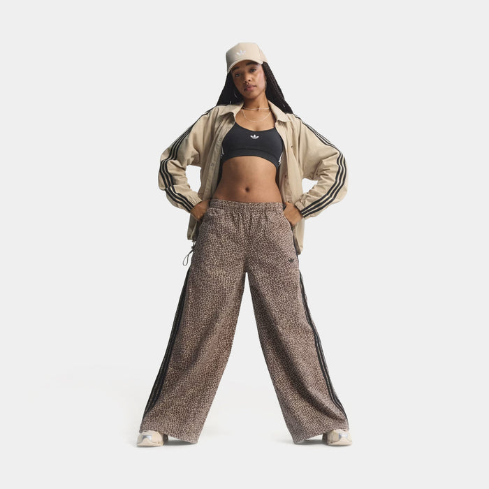 Denim Firebird Oversized All Over Print Womens Pants (Earth Strata/ Stone Khaki)