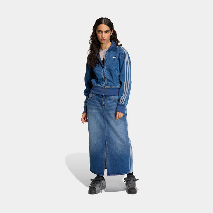 Denim Firebird Track Womens Jacket (Medium Vintage Denim)