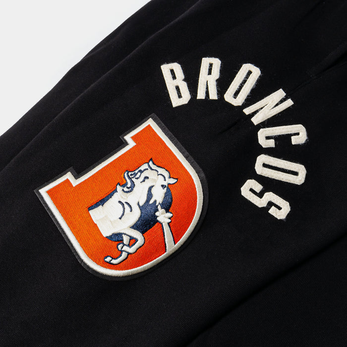 Denver Broncos Original Fleece Mens Sweatpants (Black/White)