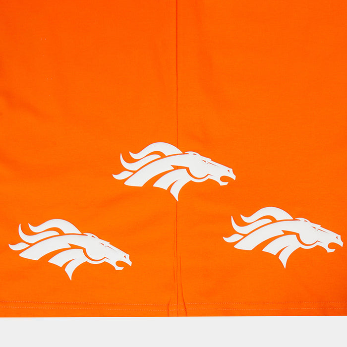Denvor Broncos All Pro Wordmark Mens Short Sleeve Shirt (Orange/White)
