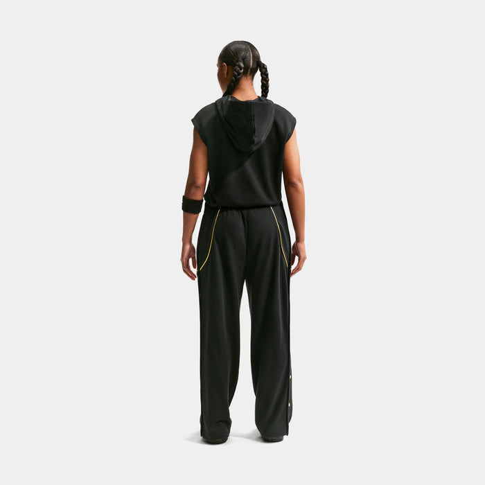 Dri Fit Fleece Tearaway Womens Pants (Black/Buff Gold)