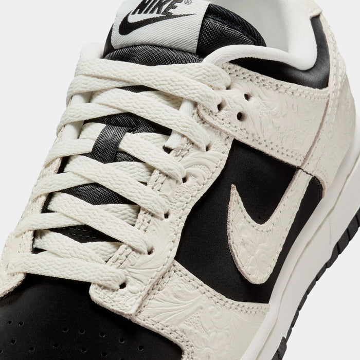Dunk Low Embossed Womens Lifestyle Shoes (Black/Sail/Metallic Gold/Sail)