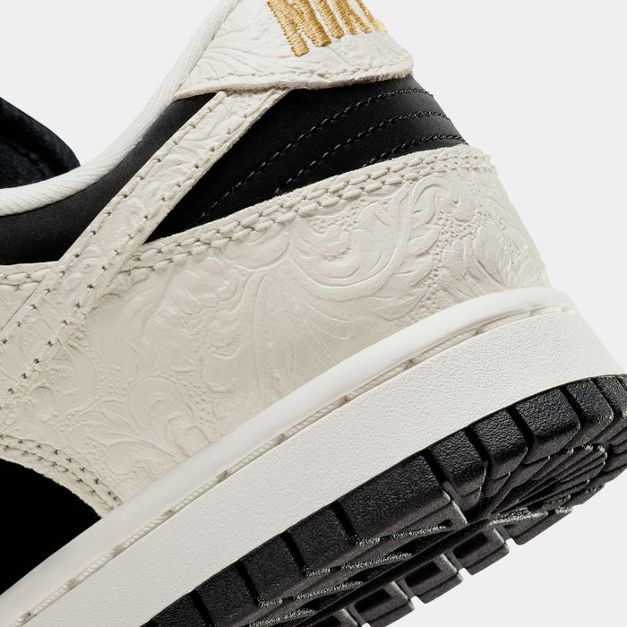 Dunk Low Embossed Womens Lifestyle Shoes (Black/Sail/Metallic Gold/Sail)