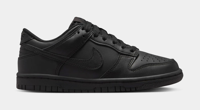Dunk Low Grade School Lifestyle Shoes (Black/Black/Black)
