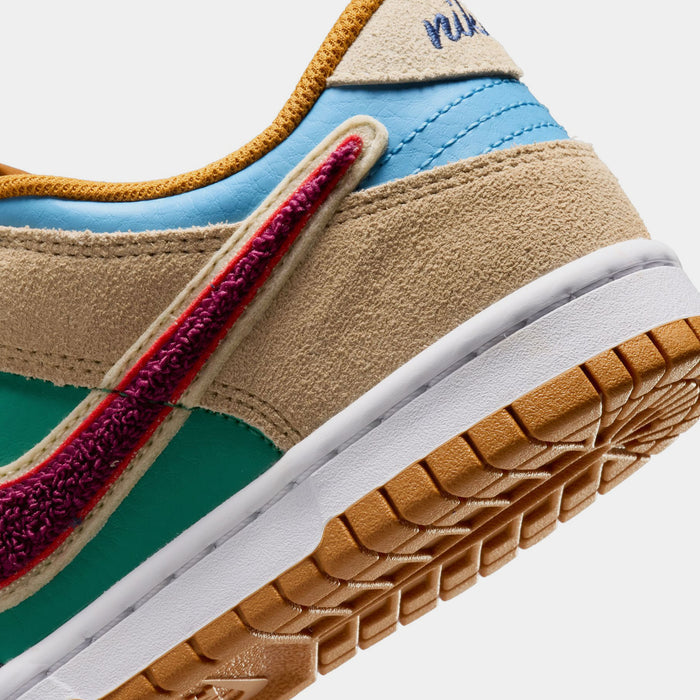 Dunk Low Grade School Lifestyle Shoes (Midnight Navy/Speed Red/Green Noise)