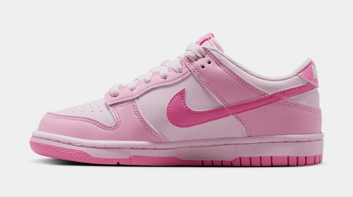 Dunk Low Grade School Lifestyle Shoes (Pink Rise/Playful Pink/Pink Foam/White)