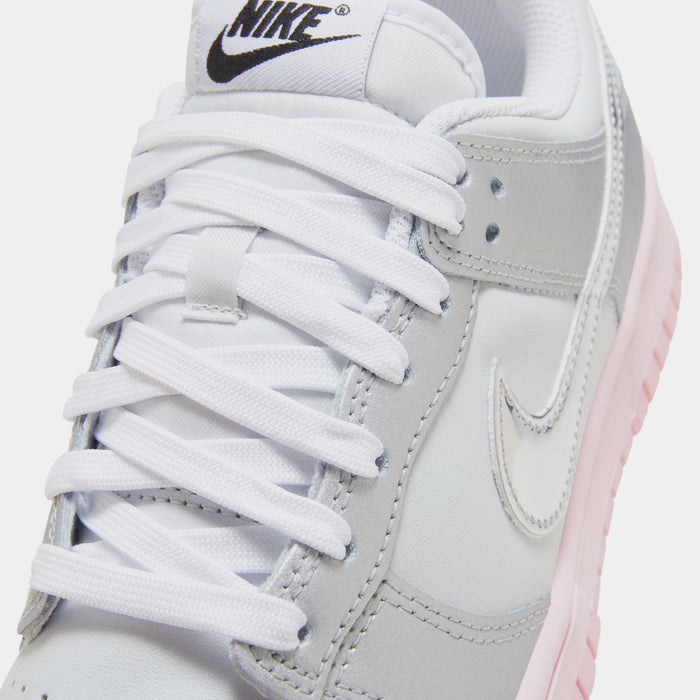 Dunk Low LX Womens Lifestyle Shoes (Photon Dust/Metallic Silver/Pink Foam)