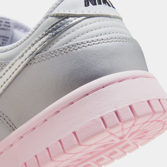 Dunk Low LX Womens Lifestyle Shoes (Photon Dust/Metallic Silver/Pink Foam)