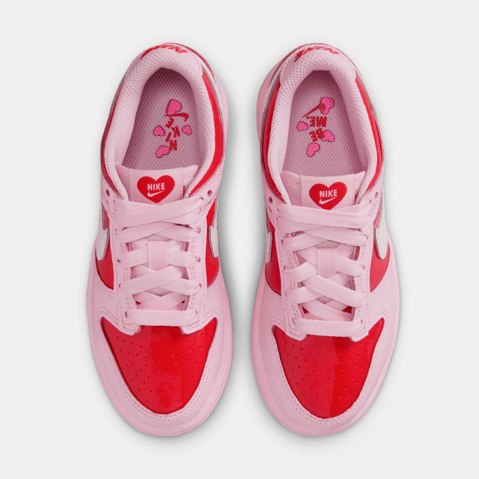 Dunk Low Preschool Lifestyle Shoes (Pink Foam/Summit White/Light Crimson)
