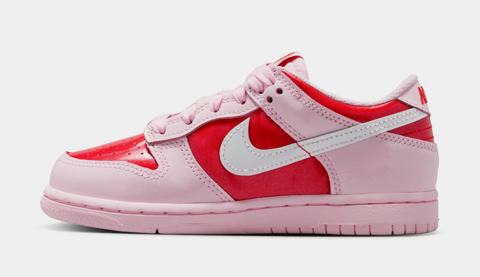 Dunk Low Preschool Lifestyle Shoes (Pink Foam/Summit White/Light Crimson)