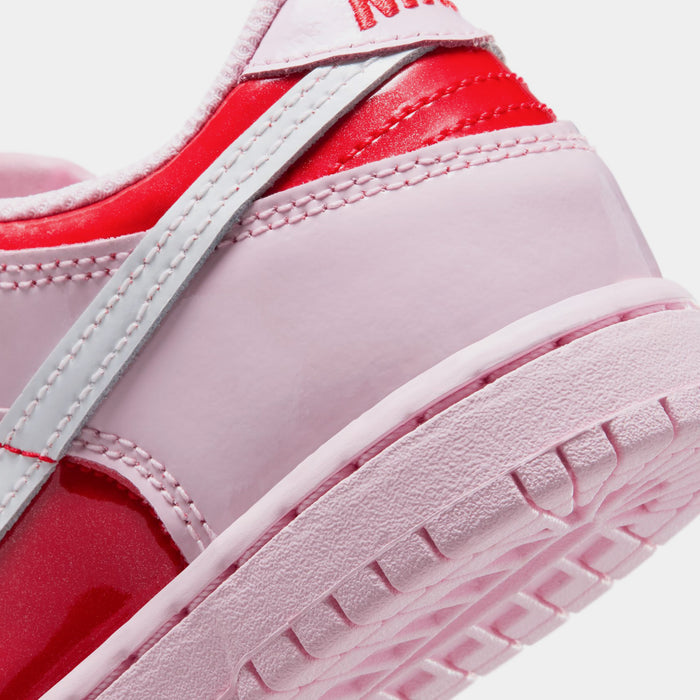 Dunk Low Preschool Lifestyle Shoes (Pink Foam/Summit White/Light Crimson)