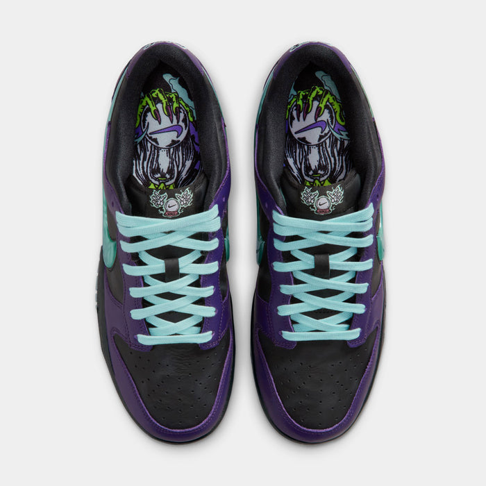 Dunk Low Retro Halloween Mens Lifestyle Shoes ( Black/Grand Purple/Artisan Teal)