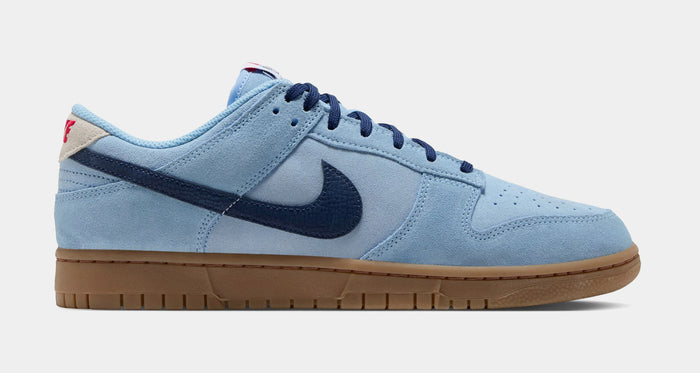 Dunk Low Retro Mens Lifestyle Shoes (Soft Blue/Summit White/University Red/Midnight Navy)