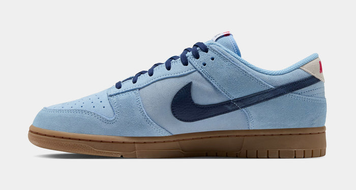 Dunk Low Retro Mens Lifestyle Shoes (Soft Blue/Summit White/University Red/Midnight Navy)