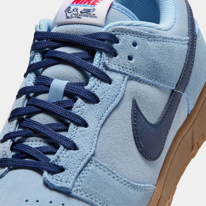 Dunk Low Retro Mens Lifestyle Shoes (Soft Blue/Summit White/University Red/Midnight Navy)