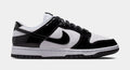 Dunk Low SE Patent Leather Womens Lifestyle Shoes (White/Black/Metallic Silver)