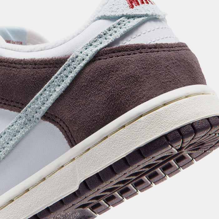 Dunk Low SE Preschool Lifestyle Shoes (White/Glacier Blue/Burgundy Ash)