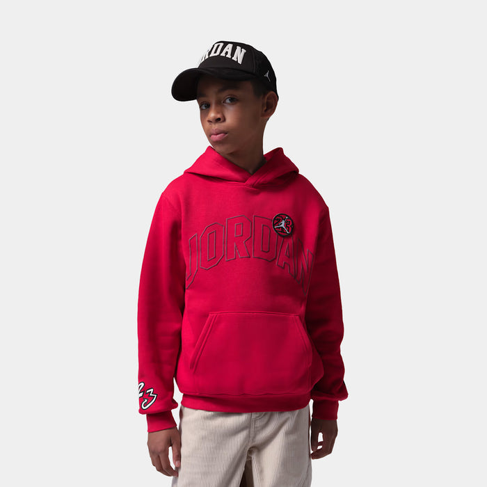 Dynasty Fleece Pullover Grade School Hoodie (Red)