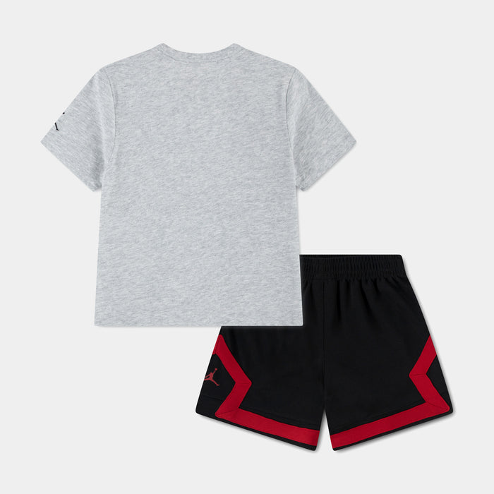 Dynasty Patch Mesh Infant Toddler Set (Grey/Black)