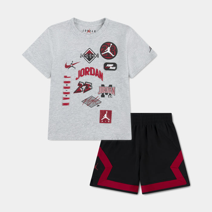 Dynasty Patch Mesh Preschool Set (Black)