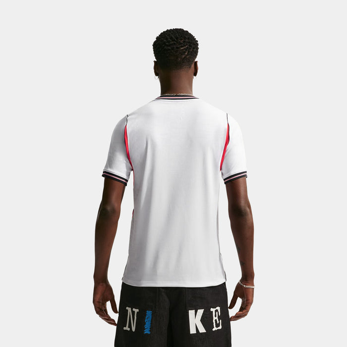 England 2026 Stadium Home Dri Fit Soccer Replica Mens Jersey (White/Speed Red/Obsidian/Obsidian)