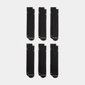 Everyday Cushioned 6 Pack Crew Mens Socks (Black/White)
