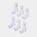 Everyday Elevated 6Pack Crew Mens Socks (White/Black)