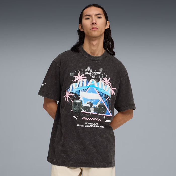 F1 Miami Mens Short Sleeve Shirt (Puma Black)