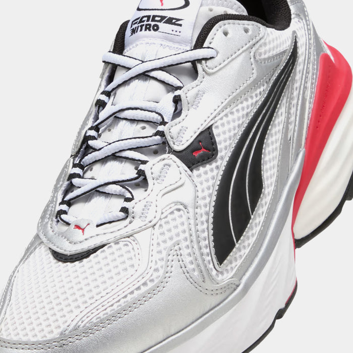 Fade Nitro Mens Running Shoes (Puma Silver/Puma White/For All Time Red)
