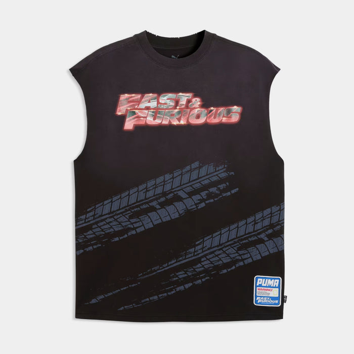 Fast & Furious Cut Off Mens Short Sleeve Shirt (Puma Black)