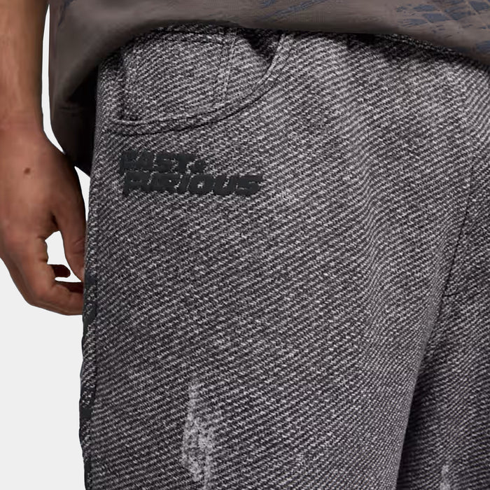 Fast & Furious Fleece Mens Sweatpants (Flat Mid Gray)