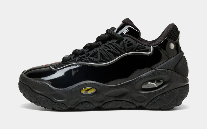 Fast & Furious LaFrance RNR LA Mens Basketball Shoes (Puma Black/Bright Mango Yellow)